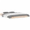 Estructura de cama de madera maciza de pino 140x190 cm 2