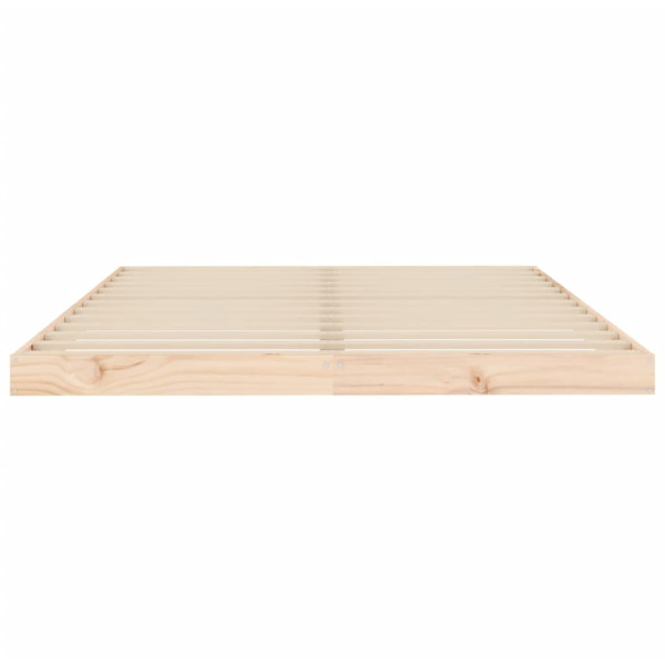 Estrutura de cama 140x190 cm madeira de pinho maciça M 5