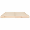 Estructura de cama de madera maciza de pino 140x190 cm 5