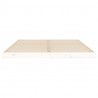 Estructura de cama de madera maciza de pino blanco 140x190 cm 5