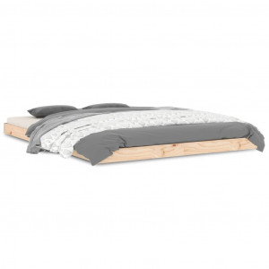 Estrutura de cama de casal 135x190 cm pinho maciço H