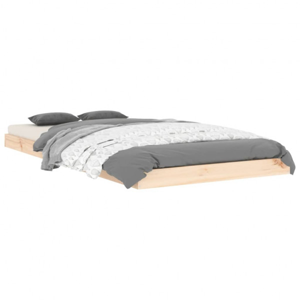 Estructura de cama madera maciza de pino 90x190 cm M 3