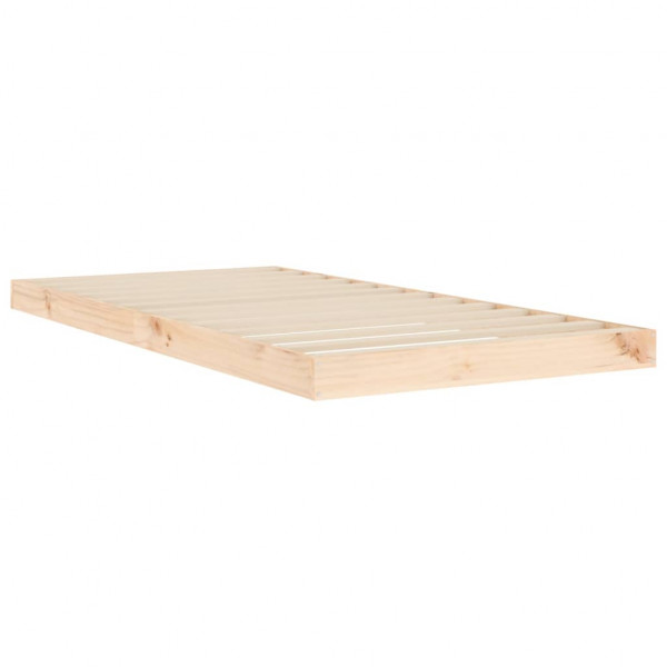 Estrutura de cama de solteiro 90x190 cm pinho maciço M 4