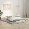 Estrutura de cama de solteiro 90x190 cm pinho maciço branco 1