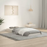 Estructura de cama madera maciza de pino blanco 75x190 cm 1
