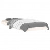 Estrutura cama de solteiro pequena 75x190cm pinho maciço branco 3