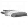 Estructura de cama madera maciza pino gris 75x190 cm 2