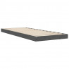 Estrutura cama pequena solteiro 75x190 cm pinho maciço cinzento 4