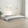 Estructura de cama de madera maciza de pino 200x200 cm 1