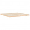 Estructura de cama de madera maciza de pino 200x200 cm 4