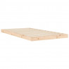 Estructura de cama madera maciza de pino 100x200 cm 4
