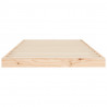 Estructura de cama madera maciza de pino 100x200 cm 5