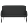 Banco 110x76x80 cm couro artificial preto 3