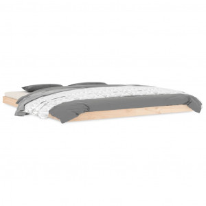 Estructura de cama madera maciza de pino 180x200 cm H