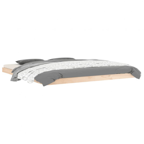 Estructura de cama madera maciza de pino 180x200 cm M 3