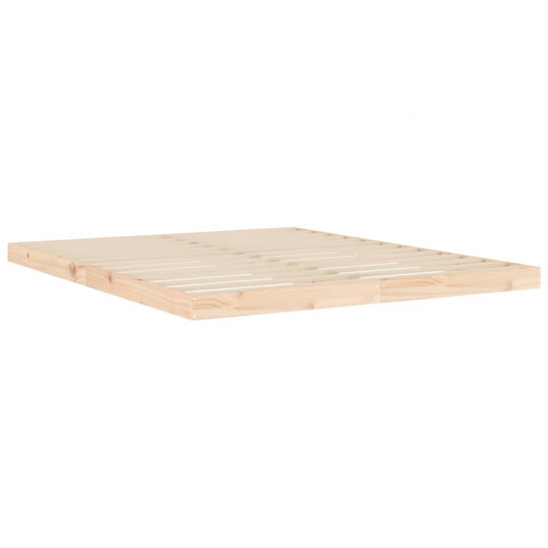 Estructura de cama de madera maciza de pino 160x200 cm M 4