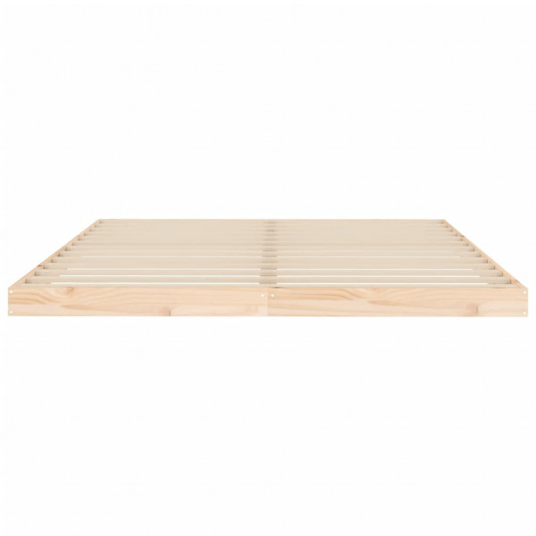 Estructura de cama de madera maciza de pino 160x200 cm M 5