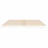 Estructura de cama de madera maciza de pino blanco 160x200 cm 5