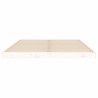 Estructura de cama madera maciza de pino blanco 135x190 cm 5