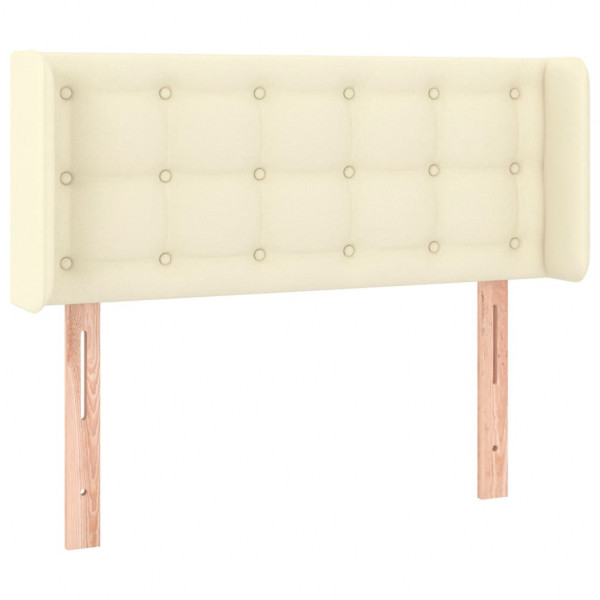 Cabecero con LED cuero sintético crema 83x16x78/88 cm M 3