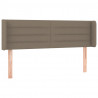 Cabeceira de cama c/ luzes LED 147x16x78/88cm cinza-acastanhado 3