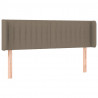 Cabeceira de cama c/ luzes LED 147x16x78/88cm cinza-acastanhado 3