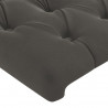 Cabecero con LED de terciopelo gris oscuro 93x16x78/88 cm 5