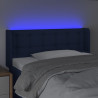 Cabecero con LED de tela azul 83x16x78/88 cm 4