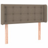 Cabeceira de cama c/ luzes LED 103x16x78/88cm cinza-acastanhado 3