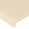 Cabecero con LED de tela color crema 103x16x118/128 cm 5