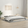 Estructura de cama madera maciza de pino blanco 150x200 cm 1