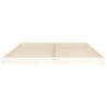 Estrutura de cama 140x200 cm madeira de pinho maciça branco 5