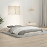 Estructura de cama madera maciza de pino blanco 120x190 cm 1