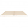 Estrutura cama de casal pequena 120x190 cm pinho maciço branco 5
