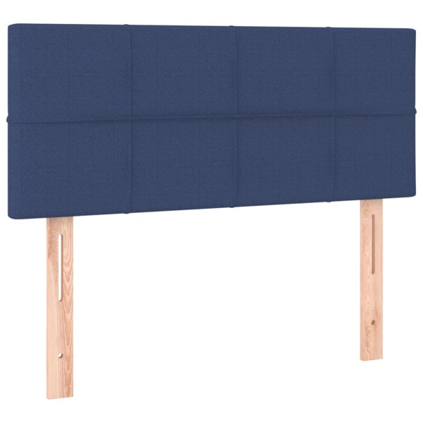 Cabecero con LED de tela azul 80x5x78/88 cm M 4