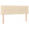 Cabecero con LED de tela color crema 144x5x78/88 cm 4