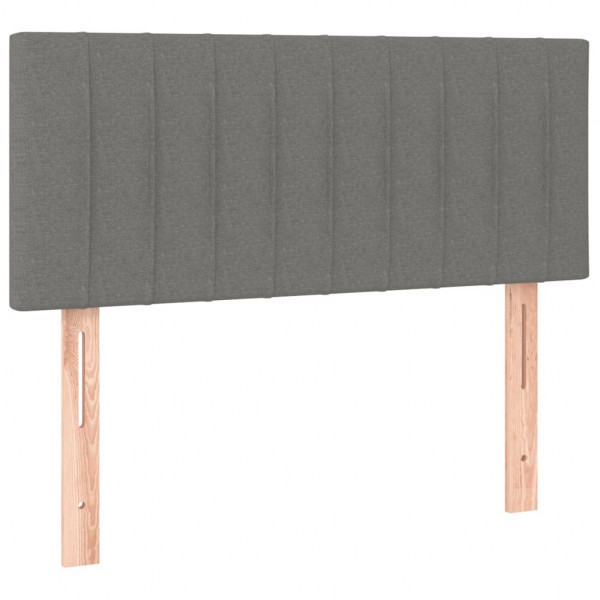 Cabecero con LED de tela gris oscuro 100x5x78/88 cm M 4