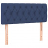 Cabecero con LED de tela azul 90x7x78/88 cm 4