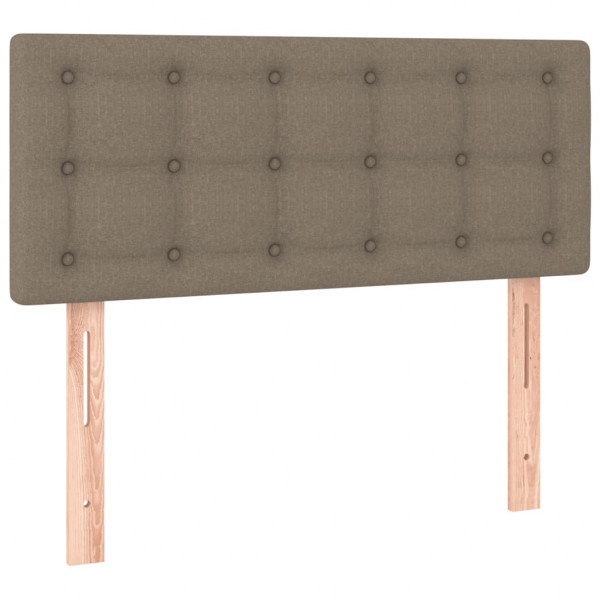 Cabecero con LED de tela gris taupe 90x5x78/88 cm M 4