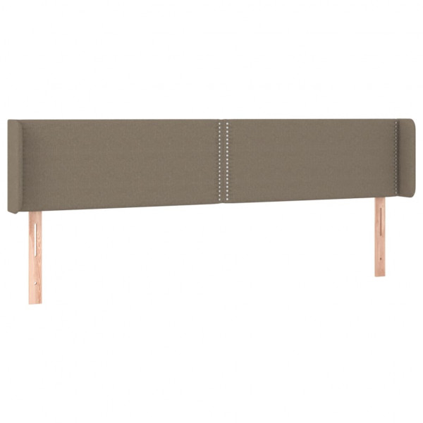 Cabeceira de cama c/ luzes LED 203x16x78/88cm cinza-acastanhado M 3