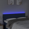 Cabecero con LED de tela color crema 144x5x78/88 cm 3