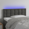 Cabecero con LED de terciopelo gris oscuro 80x5x78/88 cm 1