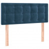 Cabecero con LED de terciopelo azul oscuro 80x5x78/88 cm 4