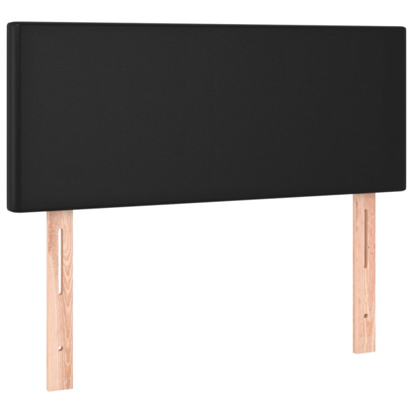 Cabecero con LED cuero sintético negro 90x5x78/88 cm M 4