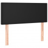 Cabecero con LED cuero sintético negro 90x5x78/88 cm 4