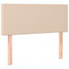 Cabecero con LED cuero sintético color capuchino 90x5x78/88 cm 4