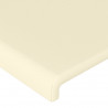 Cabeceira com LED couro sintético creme 100x5x78/88 cm 5