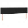 Cabecero con LED cuero sintético negro 160x5x78/88 cm 4