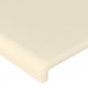 Cabecero con LED cuero sintético color crema 160x5x78/88 cm 5