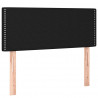 Cabecero con LED de tela negro 80x5x78/88 cm 4